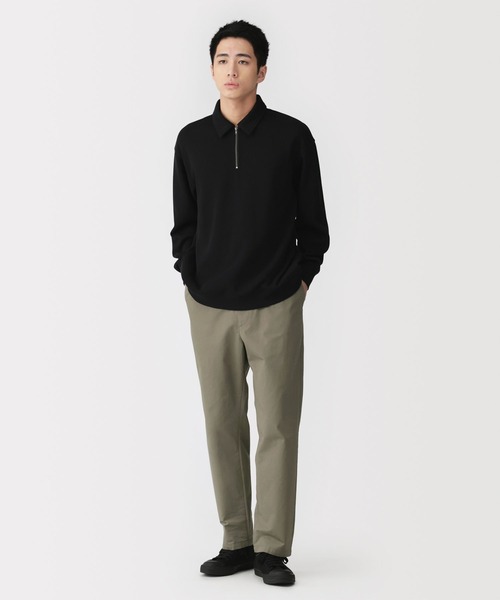 無印良品（ムジルシリョウヒン）の「紳士　洗いざらしコットンイージーパンツ（その他パンツ・メンズ・スモーキーグリーン系/ブラック/グレー/アイボリー・S/M/L/XL）」の12枚目の写真