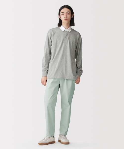 無印良品（ムジルシリョウヒン）の「紳士　洗いざらしコットンイージーパンツ（その他パンツ・メンズ・スモーキーグリーン系/ブラック/グレー/アイボリー・S/M/L/XL）」の8枚目の写真