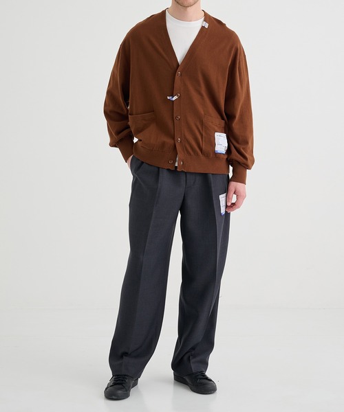 MIHARAYASUHIRO（ミハラヤスヒロ）の「【MIHARAYASUHIRO/ミハラヤスヒロ】WOOLY SHARKSKIN EASY TROUSERS（スラックス・メンズ・ダークグレー/ネイビー・44/46）」の3枚目の写真