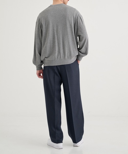 MIHARAYASUHIRO（ミハラヤスヒロ）の「【MIHARAYASUHIRO/ミハラヤスヒロ】WOOLY SHARKSKIN EASY TROUSERS（スラックス・メンズ・ダークグレー/ネイビー・44/46）」の8枚目の写真