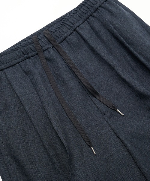 MIHARAYASUHIRO（ミハラヤスヒロ）の「【MIHARAYASUHIRO/ミハラヤスヒロ】WOOLY SHARKSKIN EASY TROUSERS（スラックス・メンズ・ダークグレー/ネイビー・44/46）」の9枚目の写真