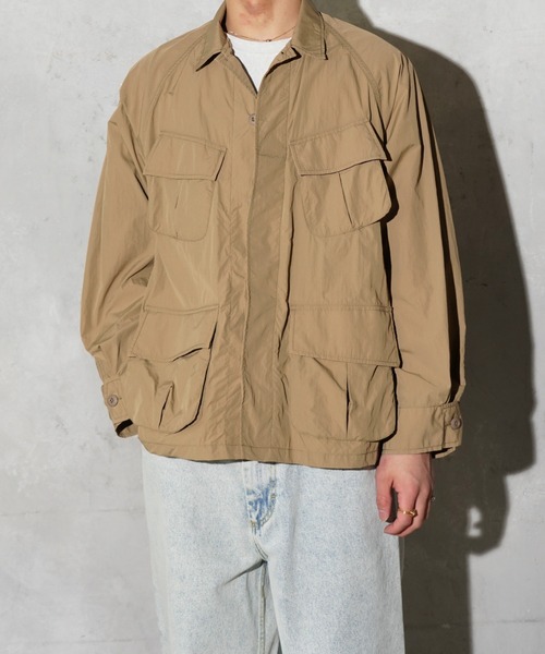 made in standard （メイドインスタンダード）の「MADE IN STANDARD / メイドインスタンダード NYLON JUNGLE FATIGUE JACKET ナイロン ジャングルファティーグジャケット（ミリタリージャケット・メンズ・ブラック/オリーブ/ブラウン系・MEDIUM/LARGE）」の8枚目の写真