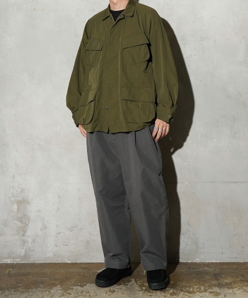 made in standard （メイドインスタンダード）の「MADE IN STANDARD / メイドインスタンダード NYLON JUNGLE FATIGUE JACKET ナイロン ジャングルファティーグジャケット（ミリタリージャケット・メンズ・ブラック/オリーブ/ブラウン系・MEDIUM/LARGE）」の11枚目の写真