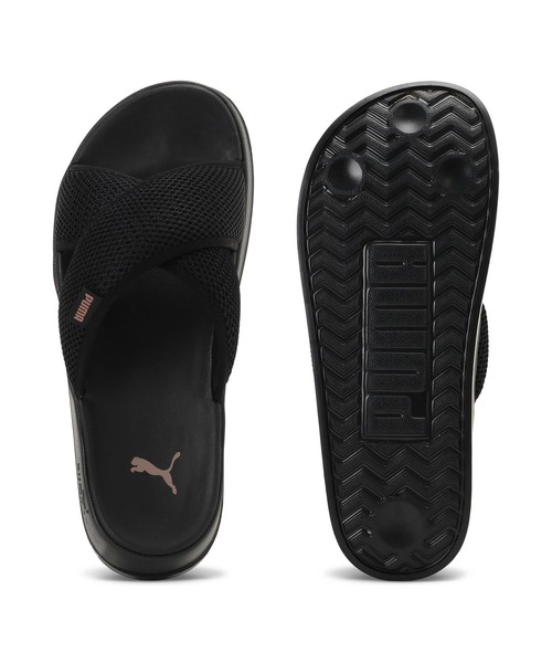PUMA(プーマ)の「PUMA プーマ リードキャット プラットフォーム UM 407408(サンダル・レディース・ブラック/ブラック×ホワイト・25.0cm/24.0cm/23.0cm)」の6枚目の写真