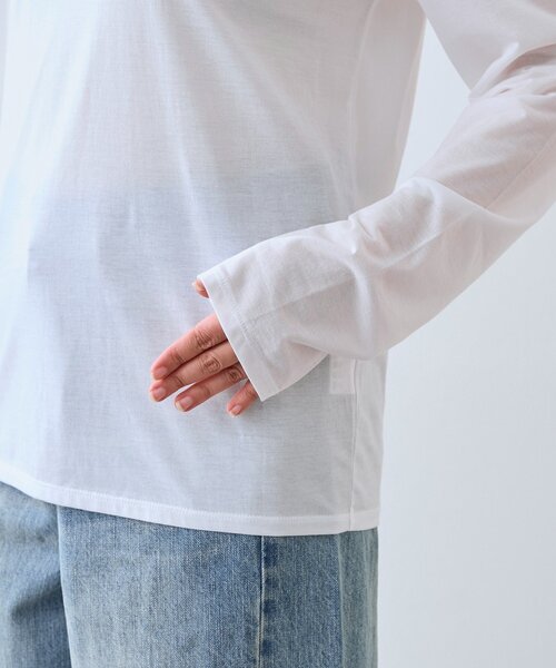 RIVE DROITE(リヴドロワ)の「【着回し力抜群】2wayセミシアーロンTee(Tシャツ/カットソー・レディース・ブラック/ピンク/ホワイト・FREE)」の22枚目の写真