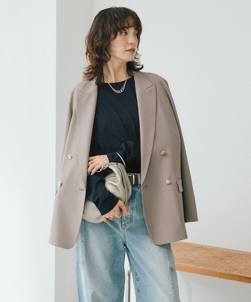 RIVE DROITE(リヴドロワ)の「【着回し力抜群】2wayセミシアーロンTee(Tシャツ/カットソー・レディース・ブラック/ピンク/ホワイト・FREE)」の4枚目の写真