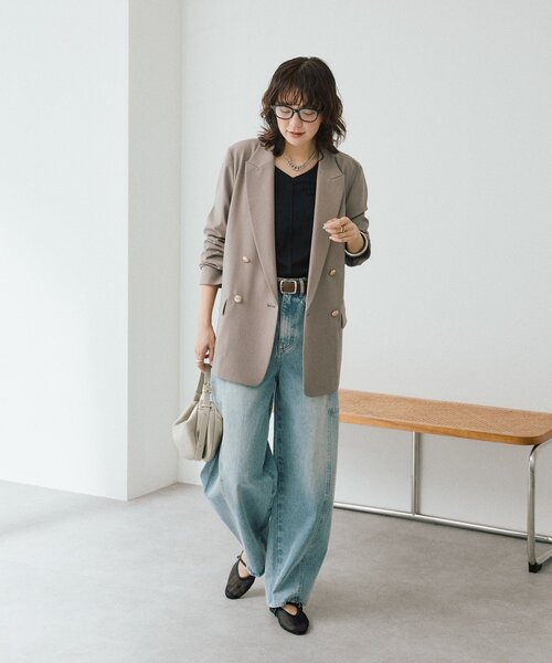 RIVE DROITE(リヴドロワ)の「【着回し力抜群】2wayセミシアーロンTee(Tシャツ/カットソー・レディース・ブラック/ピンク/ホワイト・FREE)」の10枚目の写真