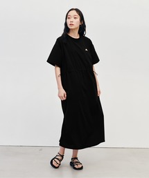 KELTY/ケルティ ラッシュ ギャザーデザイン ロゴ刺繍 コンフォート ワンピース 秋 秋服 2026年秋冬