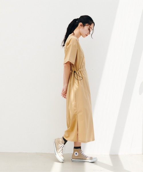 KELTY(ケルティ)の「KELTY/ケルティ ラッシュ ギャザーデザイン ロゴ刺繍 コンフォート ワンピース 秋 秋服 2026年秋冬(ワンピース・レディース・ブラック/ベージュ/チャコール/ブルー・M/L)」の21枚目の写真