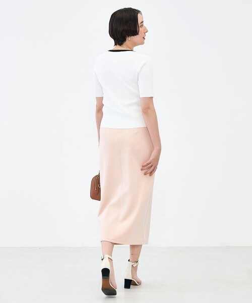 NOLLEY’S Sophi(ノーリーズソフィ)の「《セットアップ対応》ウォッシャブルライトダンボール2WAYタイトスカート(スカート・レディース・ブラック/ベビーピンク/ホワイト/ベージュ/カーキ・38/36/34)」の7枚目の写真