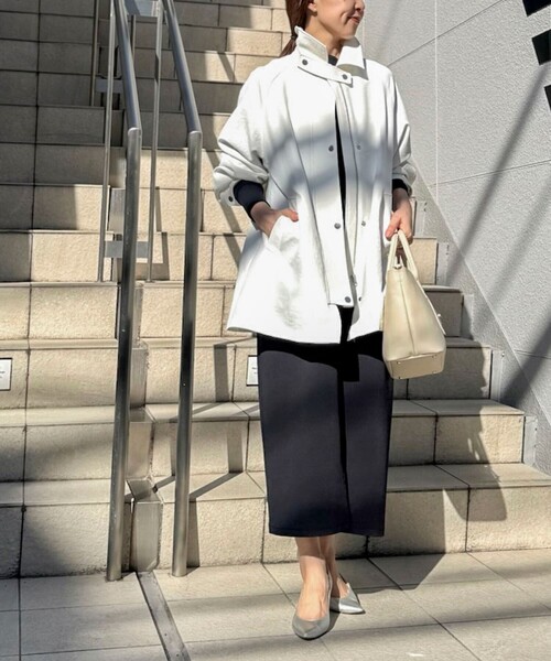 NOLLEY’S Sophi(ノーリーズソフィ)の「《セットアップ対応》ウォッシャブルライトダンボール2WAYタイトスカート(スカート・レディース・ブラック/ベビーピンク/ホワイト/ベージュ/カーキ・38/36/34)」の16枚目の写真