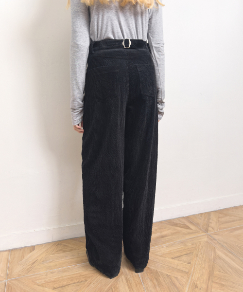 DIAGONAL(ダイアゴナル)の「ADJUSTABLE CORD TROUSERS (black)(その他パンツ・レディース・その他・SMALL/MEDIUM)」の3枚目の写真