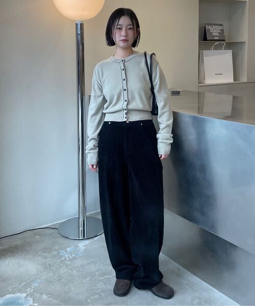 DIAGONAL(ダイアゴナル)の「ADJUSTABLE CORD TROUSERS (black)(その他パンツ・レディース・その他・SMALL/MEDIUM)」の7枚目の写真