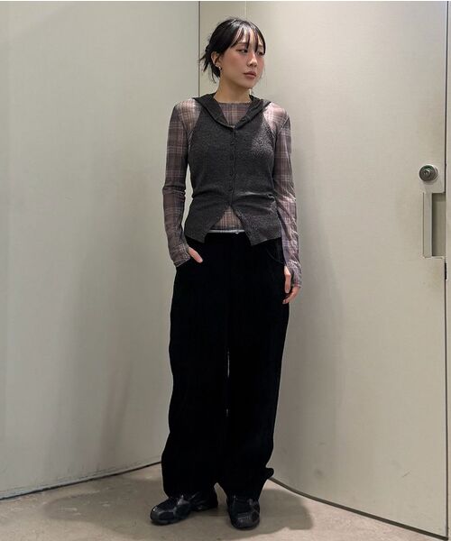 DIAGONAL(ダイアゴナル)の「ADJUSTABLE CORD TROUSERS (black)(その他パンツ・レディース・その他・SMALL/MEDIUM)」の11枚目の写真