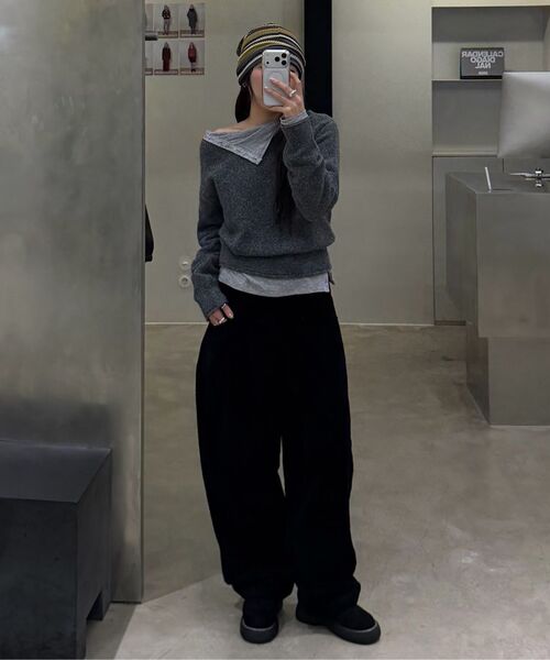 DIAGONAL(ダイアゴナル)の「ADJUSTABLE CORD TROUSERS (black)(その他パンツ・レディース・その他・SMALL/MEDIUM)」の13枚目の写真