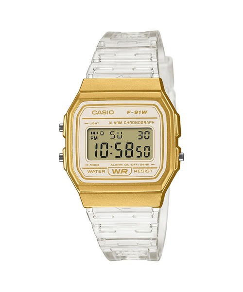 CASIO デジタル腕時計 20Bar イエロー/ホワイト・未使用 CASIO Collection / F-91WS-7A2JF（デジタル腕時計）｜CASIO（カシオ