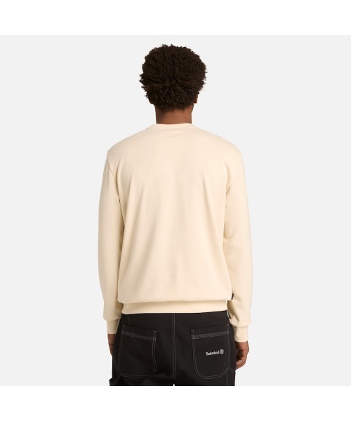 Timberland（ティンバーランド）の「ワードマーク ロゴ ループバック クルーネック スウェットシャツ メンズ（スウェット・メンズ・ライトホワイト・XX-LARGE/LARGE/X-LARGE/SMALL/MEDIUM）」の4枚目の写真