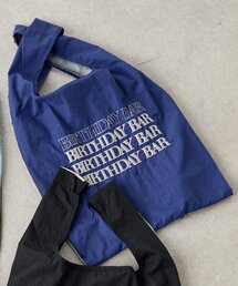BIRTHDAY BAR（バースデイバー）の「BBロゴ刺繍エコバッグショルダー付き（エコバッグ/サブバッグ）」
