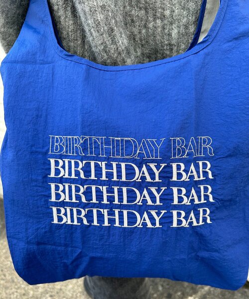 BIRTHDAY BAR（バースデイバー）の「BBロゴ刺繍エコバッグショルダー付き（エコバッグ/サブバッグ・レディース・バイオレット/サックスブルー/ブラック/ネイビー・0）」の10枚目の写真