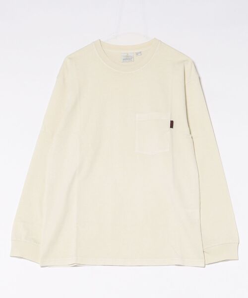 Gramicci(グラミチ)の「《GRAMICCI》L/S POCKET TEE PIGMENT DYED(Tシャツ/カットソー・メンズ・オフホワイト・MEDIUM/X-LARGE)」の1枚目の写真