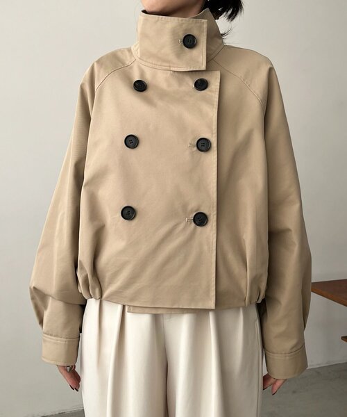 CAPRICIEUX LE'MAGE ショートトレンチコート　ジャケット　コート CAPRICIEUX LE'MAGE｜【サイズ展開あり】ショートトレンチコート