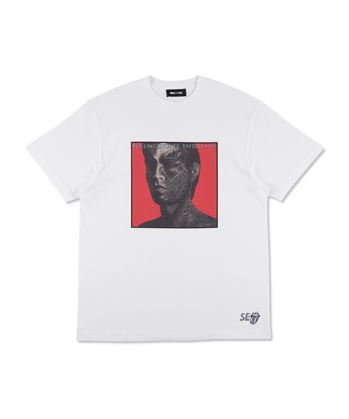 WIND AND SEA（ウィンダンシー）の「THE ROLLING STONES x WDS TATOO YOU TEE（Tシャツ/カットソー・メンズ・ホワイト/ブラック・MEDIUM/X-LARGE/LARGE/SMALL）」の2枚目の写真