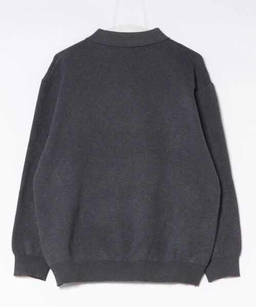 NOWLE(ノウル)の「【NOWLE】ルーズシルエット スキッパー プルオーバー ポロニット(ニット/セーター・メンズ・ダークグレー/ライトベージュ・LARGE/MEDIUM/X-LARGE/SMALL)」の17枚目の写真