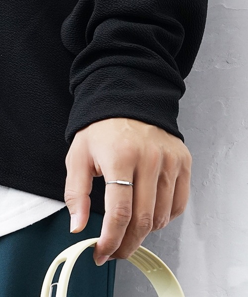 MinoriTY(マイノリティ)の「【MinoriTY select】ステップノットリング 指輪 メンズ ウィメンズ ユニセックス(リング・メンズ・シルバー・L/M/S/XS)」の4枚目の写真