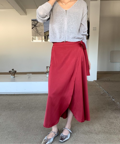 Siel(シエル)の「ジップシアーカーディガン 冬服(カーディガン/ボレロ・レディース・グレー/ホワイト/ライトブルー/ブラック・FREE)」の20枚目の写真