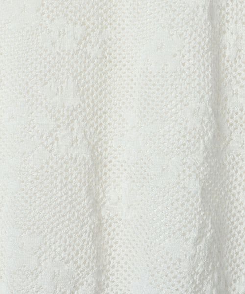 JEANASIS（ジーナシス）の「フラワーパターンニットタンク/663964（ベスト・レディース・ブラック/ホワイト・FREE）」の15枚目の写真