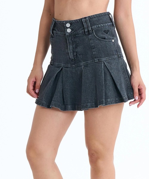 ROXY(ロキシー)の「ROXY ウィメンズ BLOOM プリーツミニスカート インナーパンツ付き【2026年春夏モデル】/ロキシー(スカート・レディース・ブラック/ベージュ/ブルー・SMALL/MEDIUM/LARGE)」の2枚目の写真