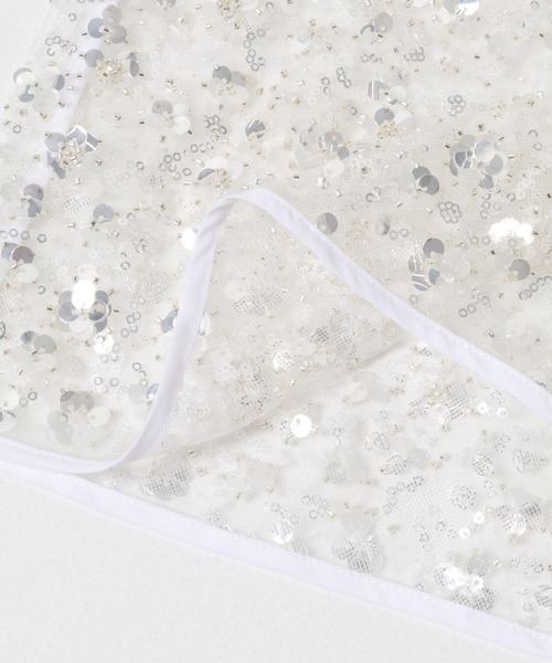 URBAN RESEARCH（アーバンリサーチ）の「スパンコールチュールレイヤードスカート（スカート・レディース・オフホワイト・FREE）」の13枚目の写真