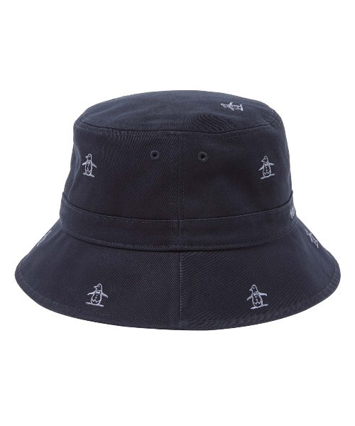 MUNSINGWEAR(マンシングウェア)の「コットンツイルペンギン飛び柄刺しゅうバケットハット(ハット・メンズ・ベージュ/ネイビー/ホワイト・L/M)」の12枚目の写真