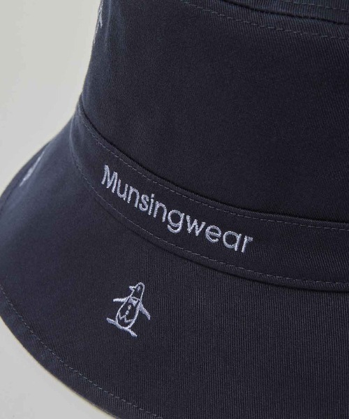 MUNSINGWEAR(マンシングウェア)の「コットンツイルペンギン飛び柄刺しゅうバケットハット(ハット・メンズ・ベージュ/ネイビー/ホワイト・L/M)」の13枚目の写真