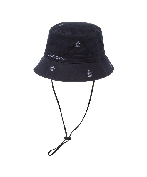 MUNSINGWEAR(マンシングウェア)の「コットンツイルペンギン飛び柄刺しゅうバケットハット(ハット・メンズ・ベージュ/ネイビー/ホワイト・L/M)」の15枚目の写真