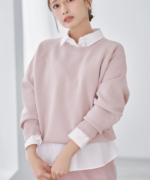 COHINA（コヒナ）の「スムースニットプルオーバー 【低身長・小柄女性】（ニット/セーター・レディース・ホワイト/ネイビー/ブルー/ピンク・ONE SIZE）」の14枚目の写真