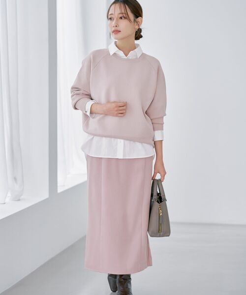 COHINA（コヒナ）の「スムースニットプルオーバー 【低身長・小柄女性】（ニット/セーター・レディース・ホワイト/ネイビー/ブルー/ピンク・ONE SIZE）」の16枚目の写真