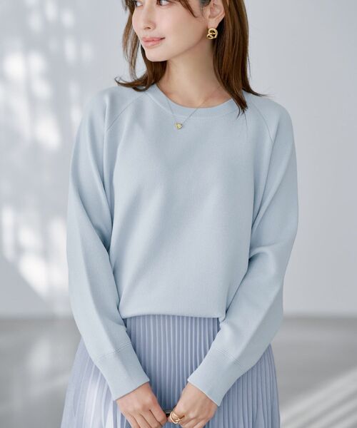 COHINA（コヒナ）の「スムースニットプルオーバー 【低身長・小柄女性】（ニット/セーター・レディース・ホワイト/ネイビー/ブルー/ピンク・ONE SIZE）」の18枚目の写真