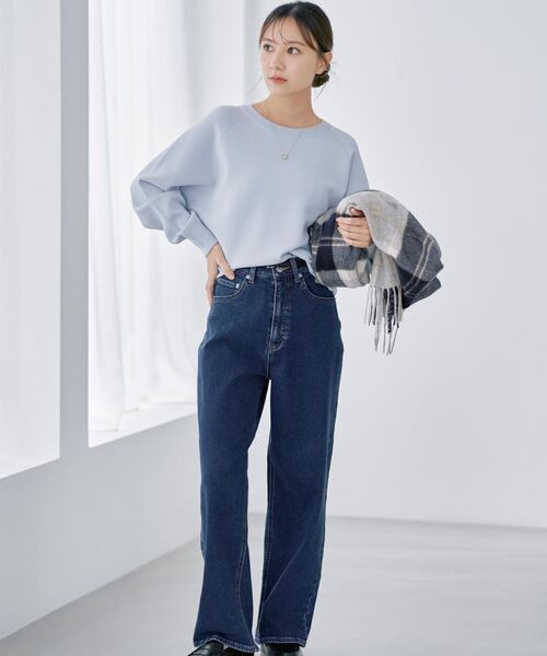 COHINA（コヒナ）の「スムースニットプルオーバー 【低身長・小柄女性】（ニット/セーター・レディース・ホワイト/ネイビー/ブルー/ピンク・ONE SIZE）」の22枚目の写真