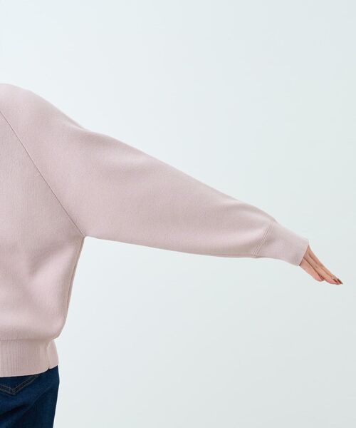 COHINA（コヒナ）の「スムースニットプルオーバー 【低身長・小柄女性】（ニット/セーター・レディース・ホワイト/ネイビー/ブルー/ピンク・ONE SIZE）」の9枚目の写真