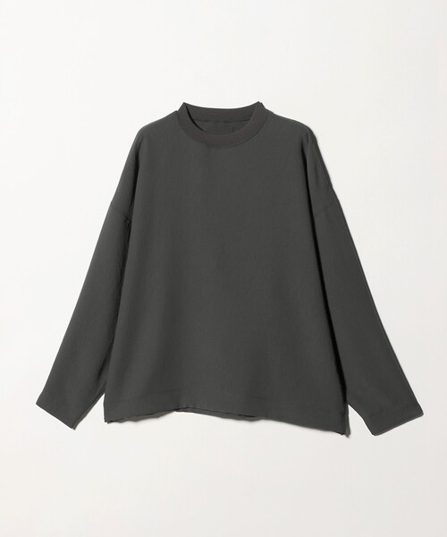 UNITED ARROWS & SONS by DAISUKE OBANA（ユナイテッドアローズアンドサンズバイダイスケオバナ）の「＜D.O UNITED ARROWS BY DAISUKE OBANA＞Ⅰ COL SETIN/LS CREW 26SS/ロングスリーブTシャツ（Tシャツ/カットソー・メンズ・グレー系・S/L/XL/M）」の8枚目の写真
