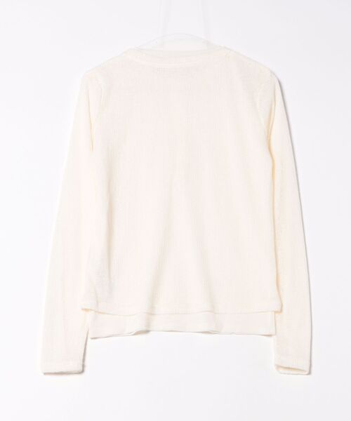 gossara(ゴサラ)の「【1枚持っておきたい】パワーネットレイヤードヘンリープルオーバー(Tシャツ/カットソー・レディース・Off White/ブラック・FREE)」の6枚目の写真