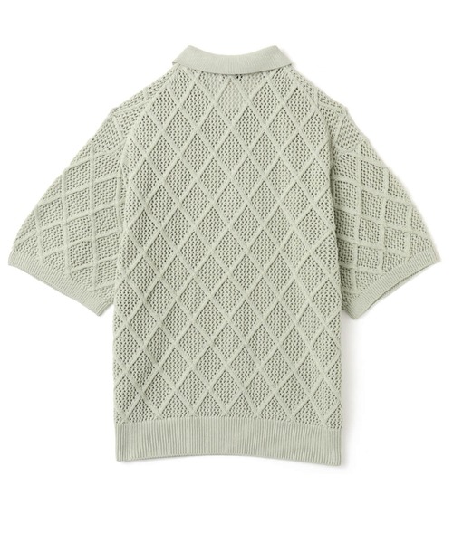 atmos(アトモス)の「atmos Diamond Mesh Openwork Knit / アトモス ダイアモンド メッシュ オープンワーク ニット(ニット/セーター・メンズ・ホワイト/ライトグリーン/ブラック・M/L/XL)」の14枚目の写真