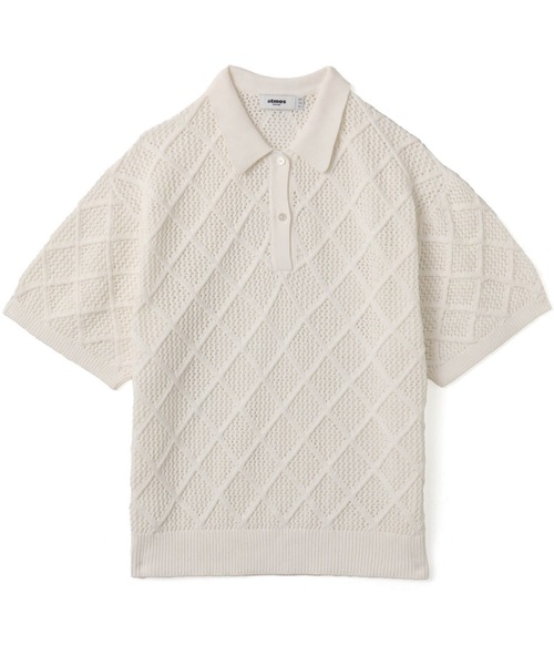 atmos(アトモス)の「atmos Diamond Mesh Openwork Knit / アトモス ダイアモンド メッシュ オープンワーク ニット(ニット/セーター・メンズ・ホワイト/ライトグリーン/ブラック・M/L/XL)」の17枚目の写真
