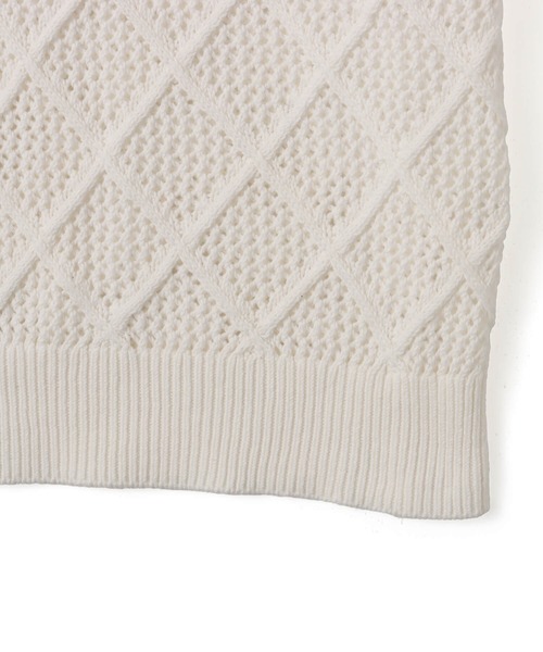 atmos(アトモス)の「atmos Diamond Mesh Openwork Knit / アトモス ダイアモンド メッシュ オープンワーク ニット(ニット/セーター・メンズ・ホワイト/ライトグリーン/ブラック・M/L/XL)」の19枚目の写真