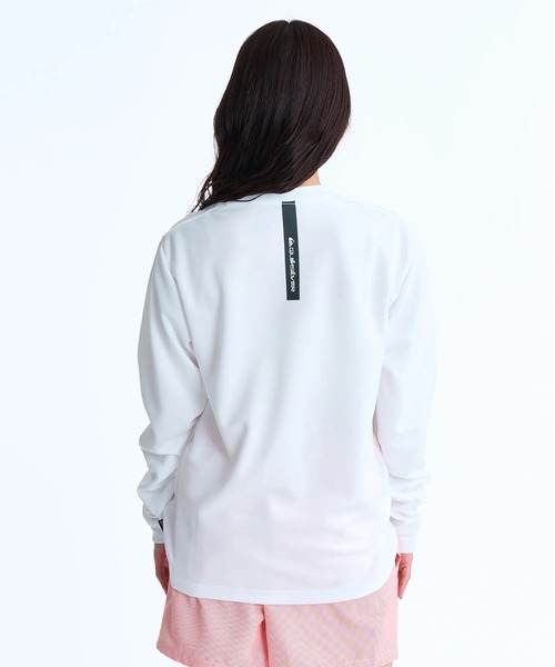 Quiksilver(クイックシルバー)の「QUIKSILVER メンズ/ユニセックス COMP LOGO LS 長袖サーフTシャツ UPF50+ ドライタッチ【2026年春夏モデル】/クイックシルバー水陸両用UVカット長袖速乾(Tシャツ/カットソー・メンズ・ブラック/ホワイト/カーキ・LARGE/SMALL/MEDIUM/X-LARGE)」の6枚目の写真