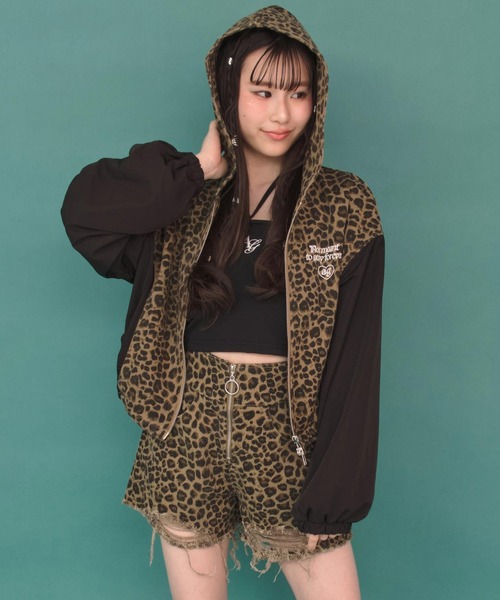 ANAP GｉRL（アナップガール）の「ハイウエストリングジップクラッシュショートパンツ（その他パンツ・キッズ・ブルー/ブラック/ベージュ・XS/S/M）」の14枚目の写真