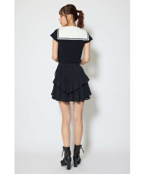rienda（リエンダ）の「セーラーカラーデザインニットトップス 春服（ニット/セーター・レディース・イエロー/ブラック/マルチ・FREE）」の10枚目の写真