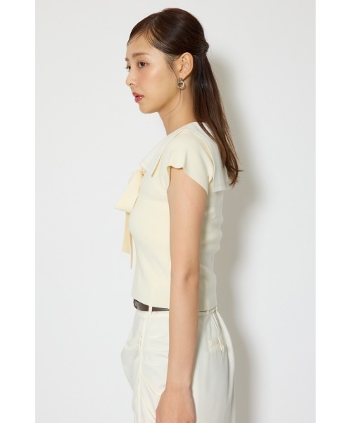 rienda（リエンダ）の「セーラーカラーデザインニットトップス 春服（ニット/セーター・レディース・イエロー/ブラック/マルチ・FREE）」の19枚目の写真