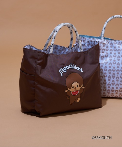 CIAOPANIC TYPY（チャオパニックティピー）の「:【モンチッチ】撥水ナイロンリバーシブル2WAYショルダーBAG（ショルダーバッグ・レディース・ブラック/サックスブルー/ブラウン・ONE SIZE）」の2枚目の写真